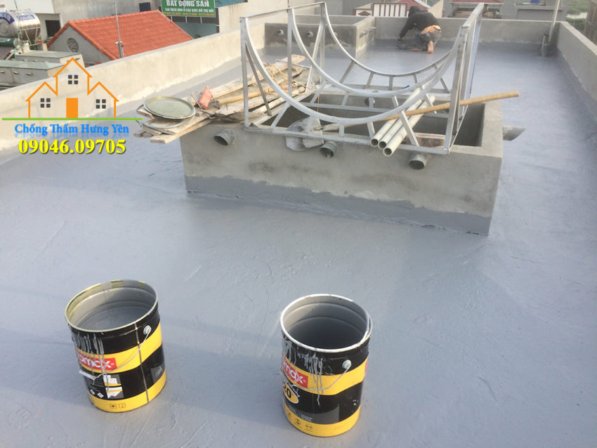 thi công chống thấm trần nhà mới