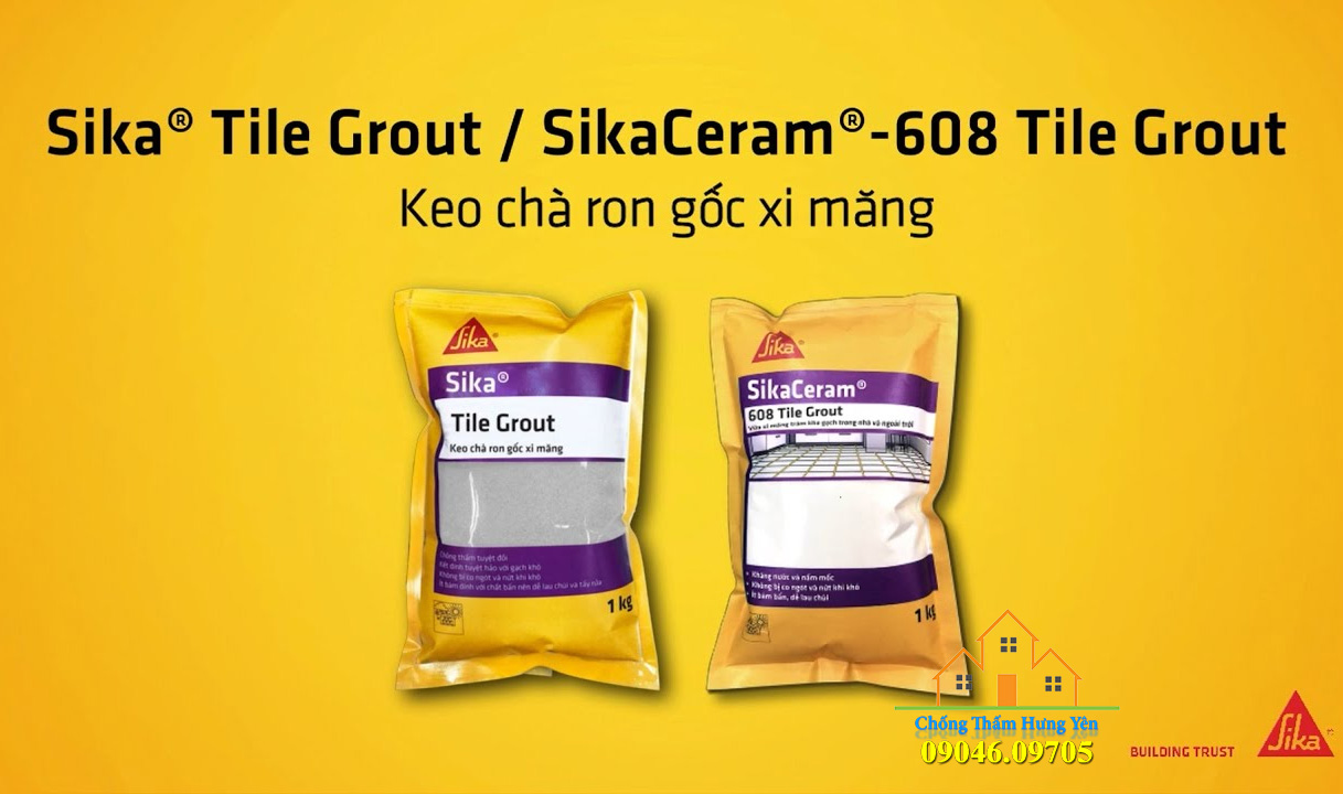 keo chà ron sikaceram 608 tile grout